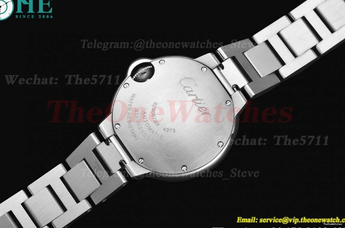 33mm NH05 Cartier Rmn De SS GDF SS Ballon Bleu Silver 0326